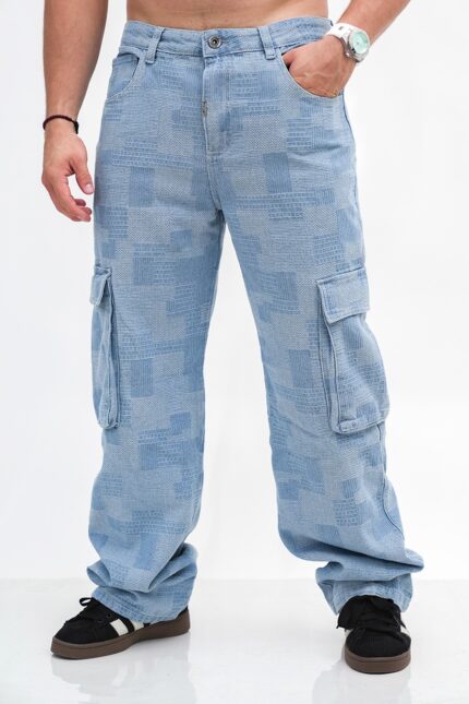 Jeans Baggi Textura Cargo