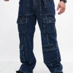 Jeans Baggie Azul Cargo