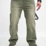 Jeasn Strech bota recta verde