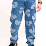 Pantalón Bota Recta Corazones